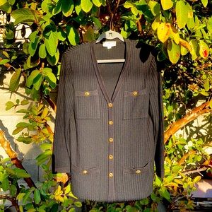 ST. John Vintage Black oversized Cardigan Sweater